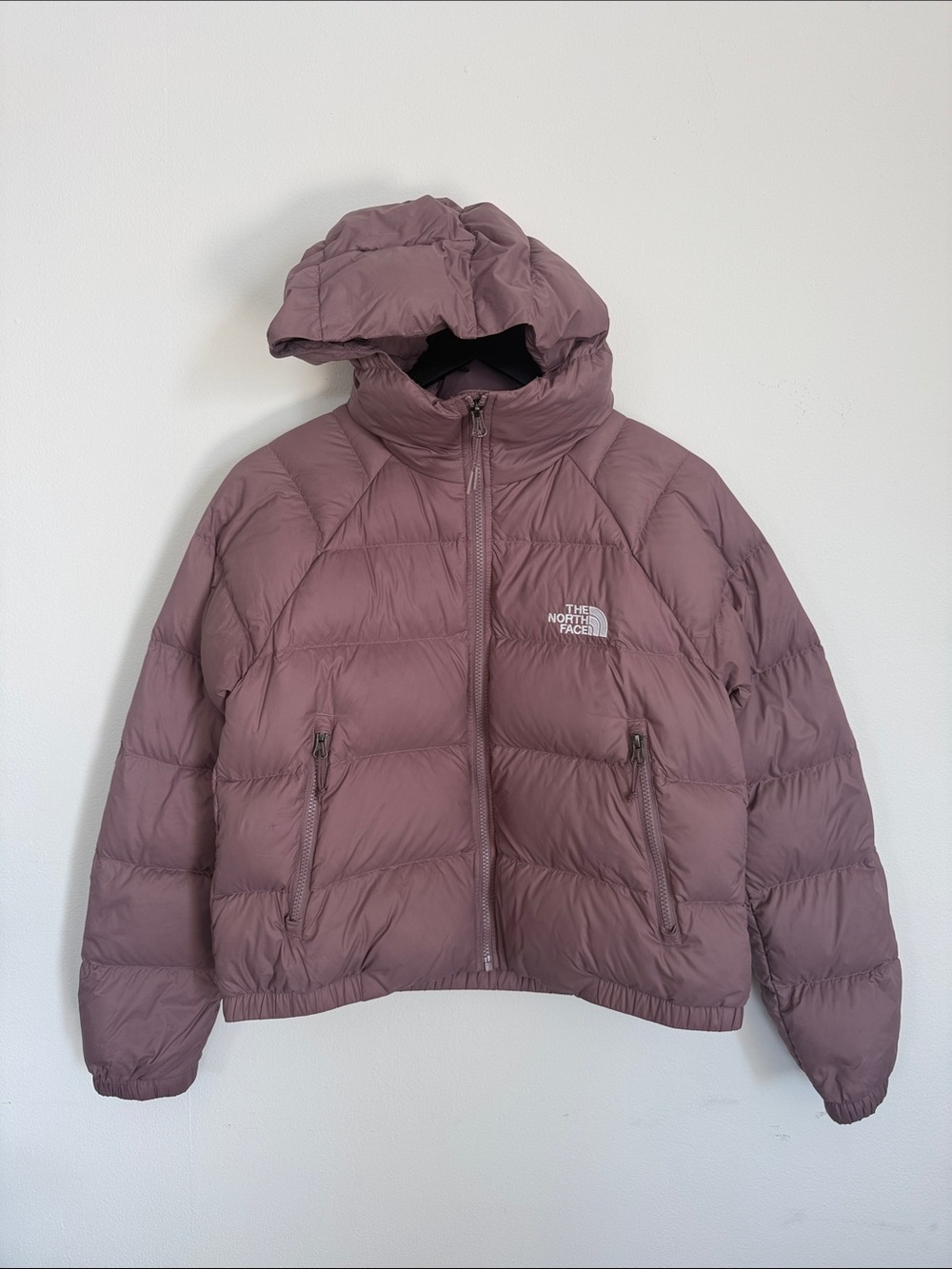 The North Face Women's Mauve Hooded Puffer Jacket